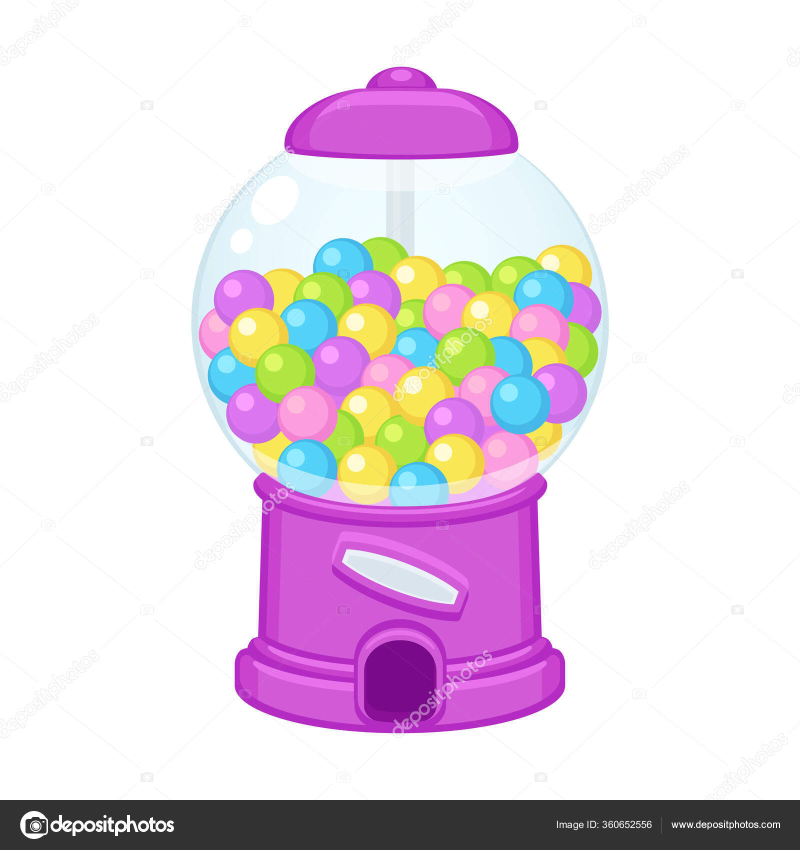 Gumball Machine Retro Vintage Vending Sweets Bubble Gum Balls