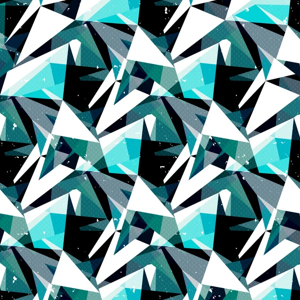 색깔된 삼각형 완벽 한 기하학적 패턴 — 스톡 벡터