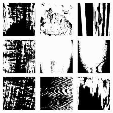 siyah grunge tasarım öğesi ayarla