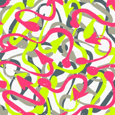 Güzel soyut nazik grafiti desen vektör çizim