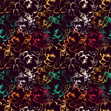 renkli soyut desen grafiti