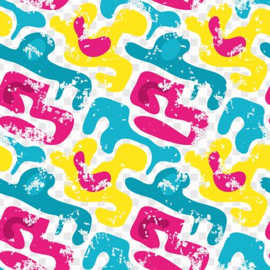 Grunge renkli grafiti seamless modeli