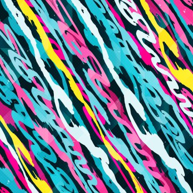 Grafiti soyut geometrik nesneleri siyah bir arka plan üzerinde