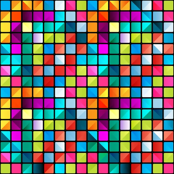 Pixels psicodélico abstrato geométrico fundo —  Vetores de Stock