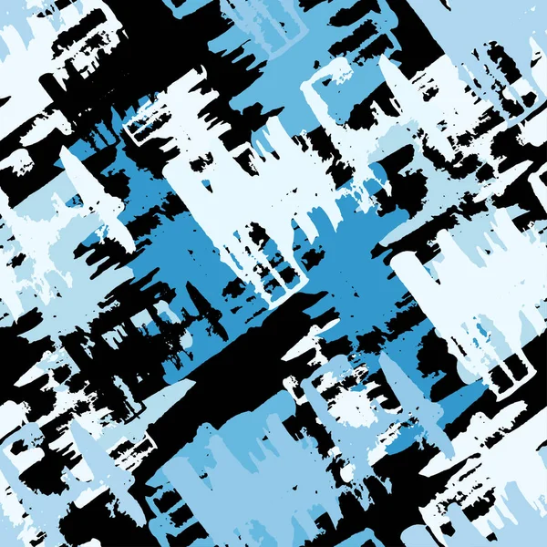 Grunge gekleurde graffiti naadloze patroon vectorillustratie — Stockvector