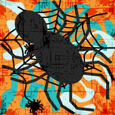 Güzel soyut spot grafiti vektör çizim