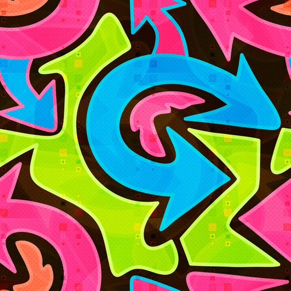 Grafite brilhante efeito grunge padrão sem costura geométrica —  Vetores de Stock