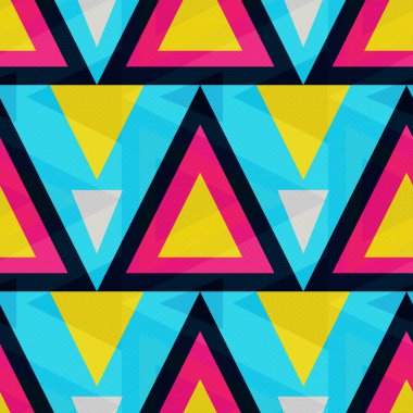 grafiti geometrik soyut desen renk