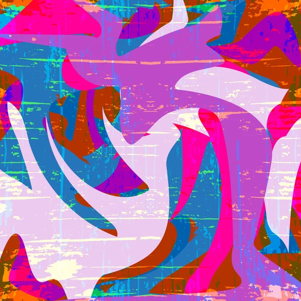 Bela cor abstrato padrão vetor ilustração de grafite — Vetor de Stock