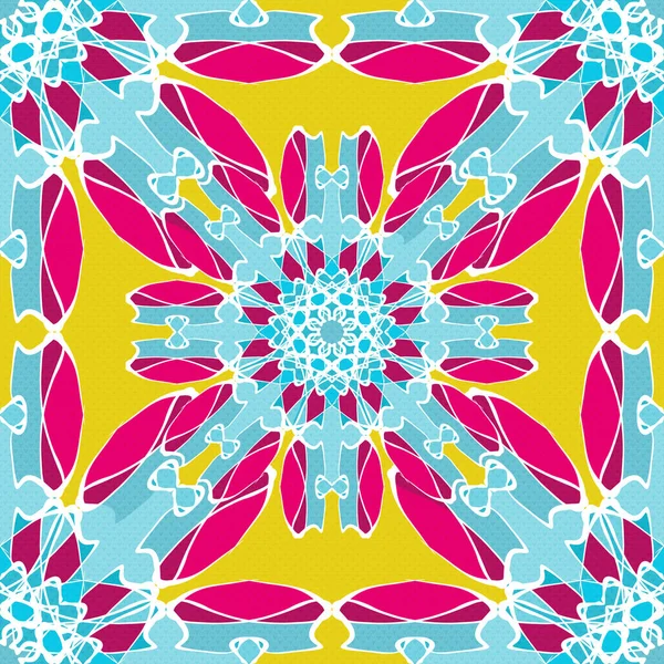 Color tribal vintage patrón sin costuras — Vector de stock