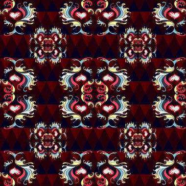 Tasarımınız için soyut renkli seamless modeli