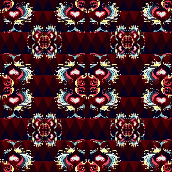 Tasarımınız için soyut renkli seamless modeli