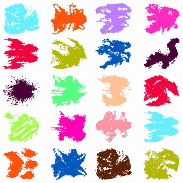 Manchas de graffiti de colores brillantes Set — Archivo Imágenes Vectoriales