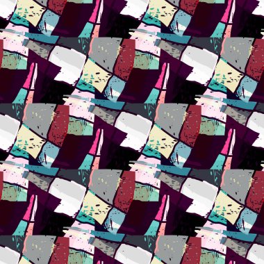 Renkli grafiti sorunsuz doku vektör çizim