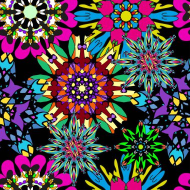 Vintage kabile Dikişsiz desen vektör çizim