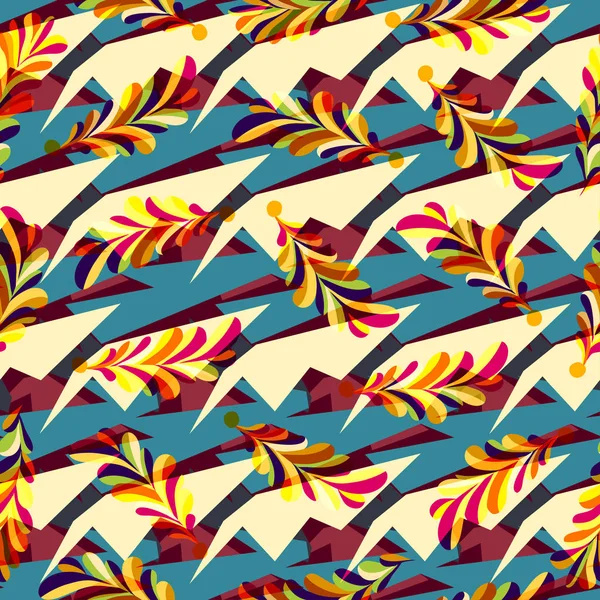 Farbige abstrakte nahtlose Muster — Stockvektor