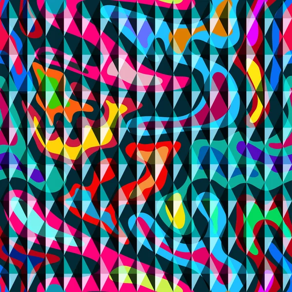 Grafite colorido polígonos sem costura padrão — Vetor de Stock