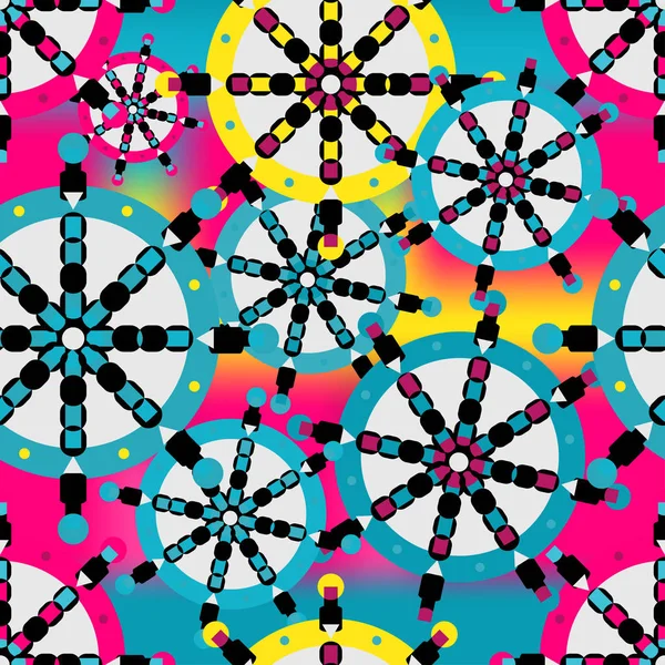 Abstraite couleur sans couture fond géométrique texture grunge — Image vectorielle