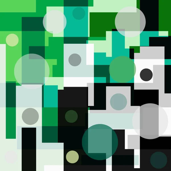 Zielony abstrakcyjny wzór geometryczny — Wektor stockowy