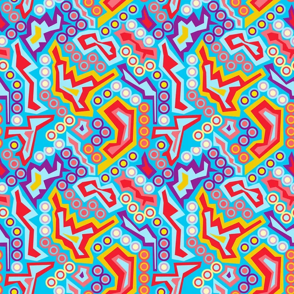 Graffiti geometría abstracta patrón de color ilustración vectorial — Vector de stock