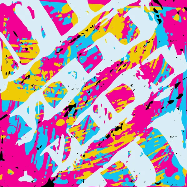 Schöne Farbe abstrakte Muster Vektor Illustration von Graffiti — Stockvektor