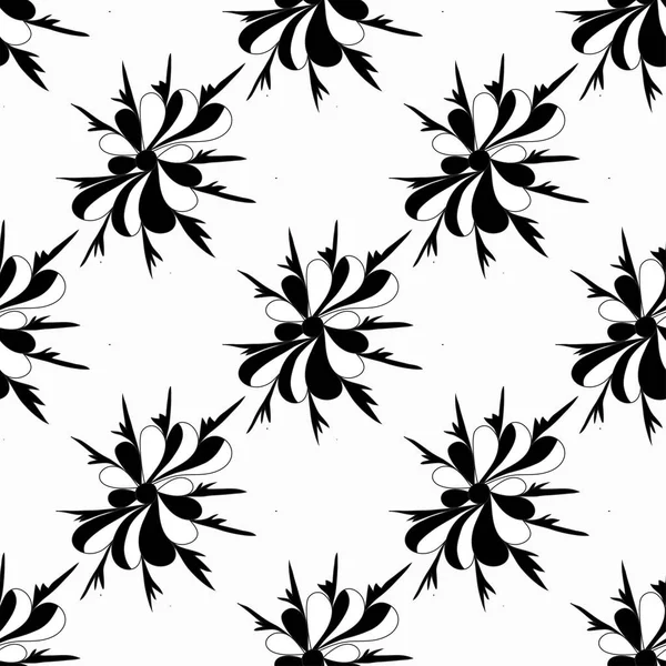 siyah Dikişsiz soyut desen