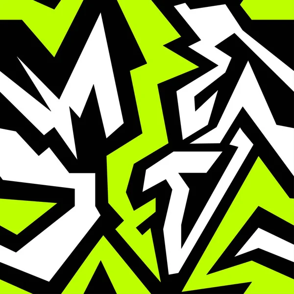 Barevný graffiti bezešvých textur vektorové ilustrace — Stockový vektor