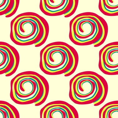 Soyut renkli kesintisiz vektör desen