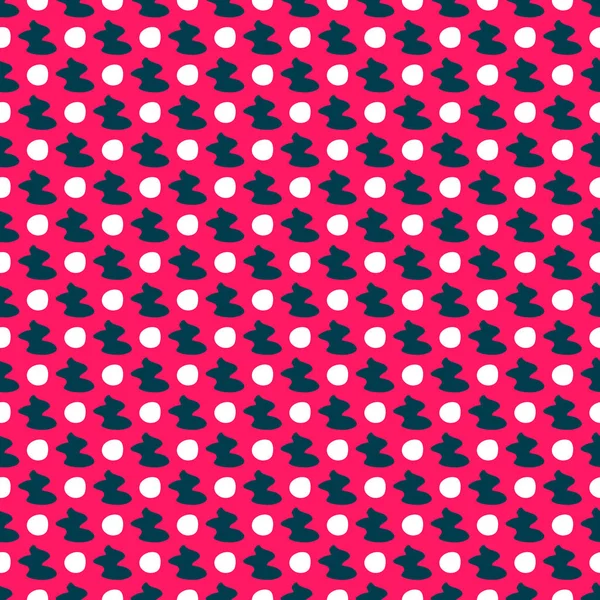 Colored seamless pattern on a pink background — Stock Vector