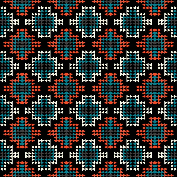 Píxeles hermoso abstracto geométrico inconsútil patrón vector ilustración — Vector de stock