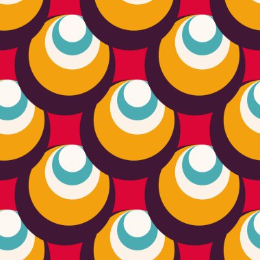 hassas geometrik öğeleri üzerinde kırmızı zemin seamless modeli