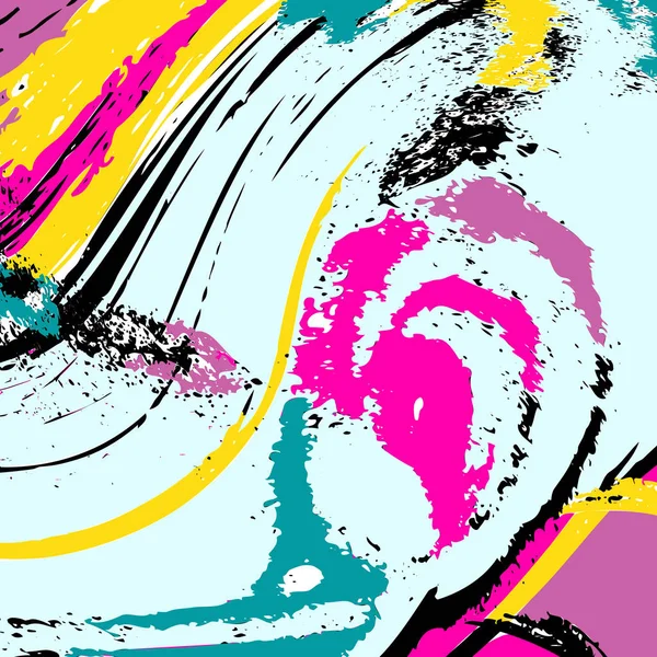 Vacker färg abstrakt mönster vektor illustration av graffiti — Stock vektor