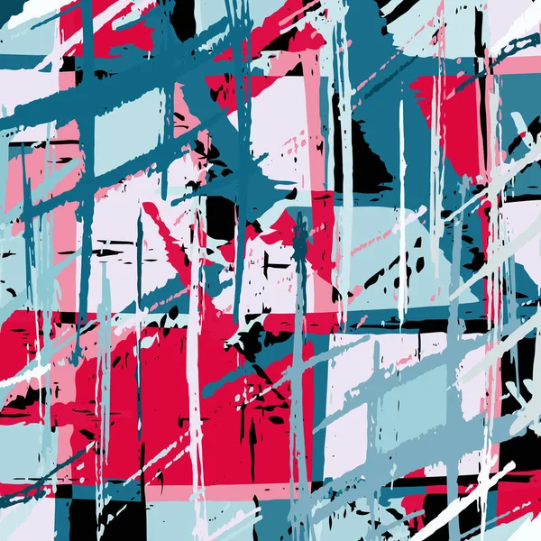 Jasne kolorowe geometryczna Abstrakcja Szablon Graffiti — Wektor stockowy