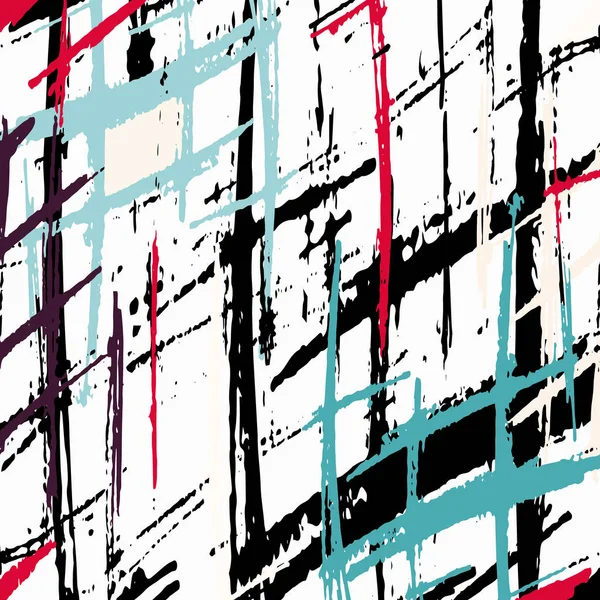 Färgade linjer på vit bakgrundsbild i graffiti stil — Stock vektor