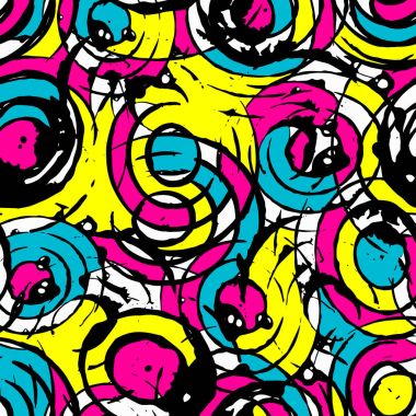 Güzel soyut nazik grafiti desen vektör çizim