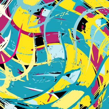 Güzel soyut nazik grafiti desen vektör çizim