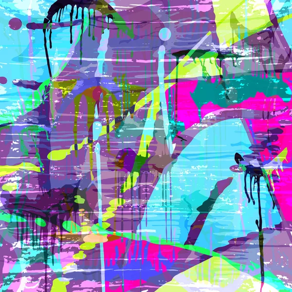 Psychedelische graffiti patroon voor uw ontwerp — Stockvector