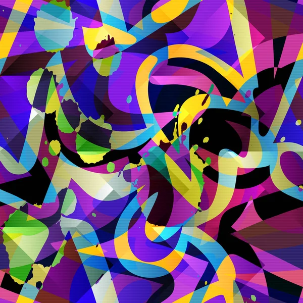 soyut geometrik nesneleri grafiti grunge etkisi