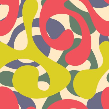 tasarımınız için bir turuncu arka plana nitel vektör çizim üzerinde hassas soyut seamless modeli