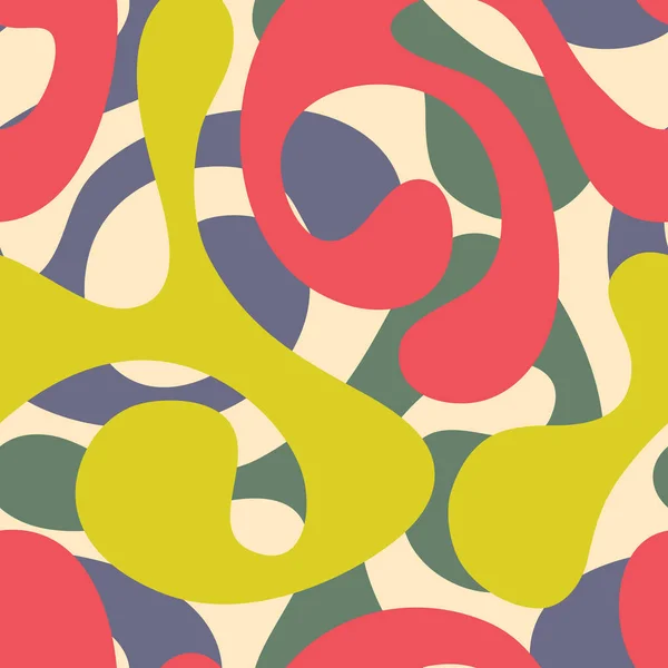 Zarte abstrakte nahtlose Muster auf orangefarbenem Hintergrund, qualitative Vektorillustration für Ihr Design — Stockvektor