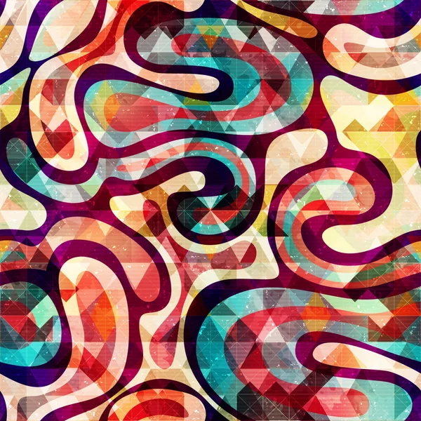 Patrón de color abstracto sin costuras en estilo graffiti. Ilustración vectorial de calidad para su diseño — Archivo Imágenes Vectoriales