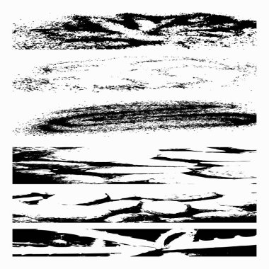 siyah grunge tasarım öğesi ayarla