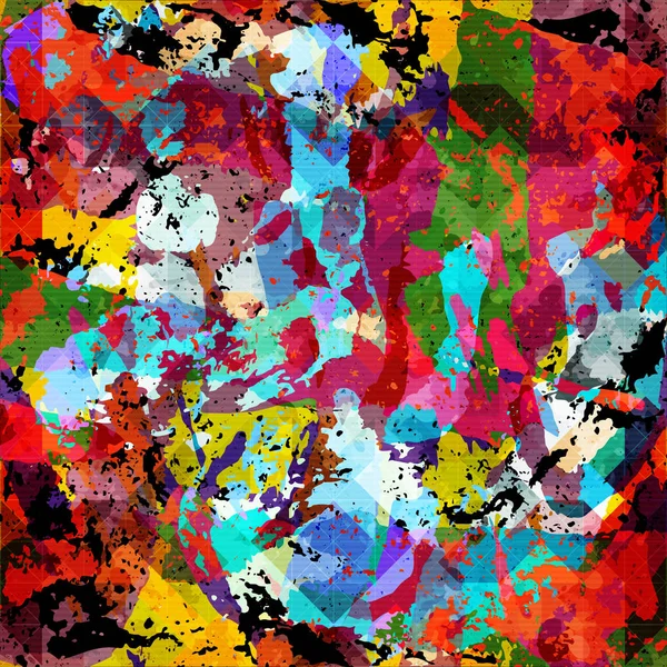 Patrón de color abstracto en estilo de graffiti para su diseño — Archivo Imágenes Vectoriales