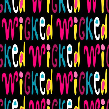 Graffiti tarzında İngilizce kelimelerin seamless modeli. Kalite vektör çizim tasarımınız için