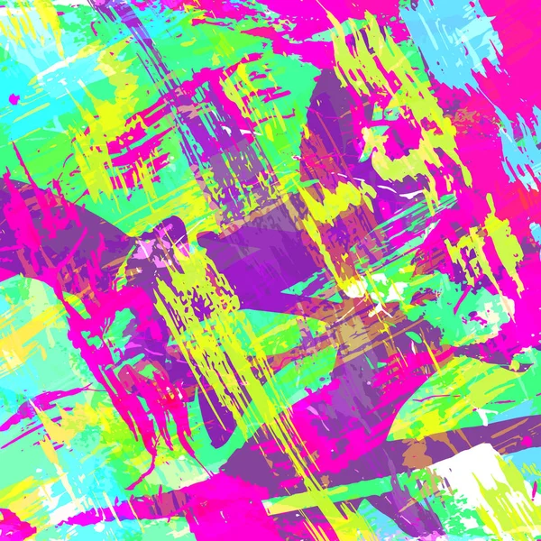 Patrón de color abstracto geométrico en estilo graffiti. Ilustración vectorial de calidad para su diseño — Archivo Imágenes Vectoriales