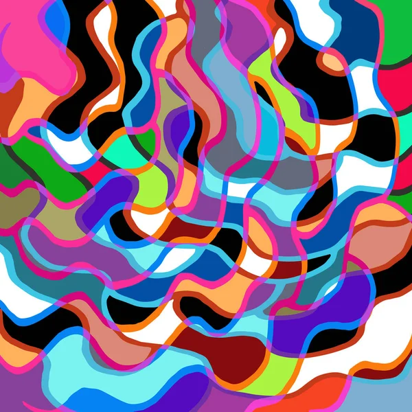 Patrón de color abstracto geométrico en estilo graffiti. Ilustración vectorial de calidad para su diseño — Archivo Imágenes Vectoriales
