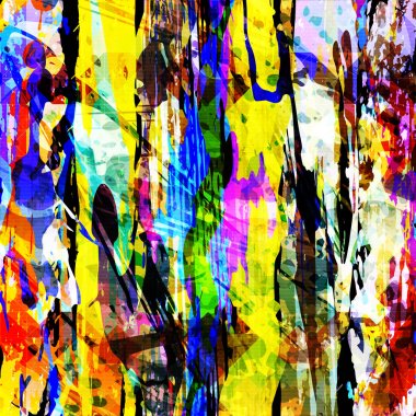 renk desen grafiti tarzı. Kalite vektör çizim tasarımınız için