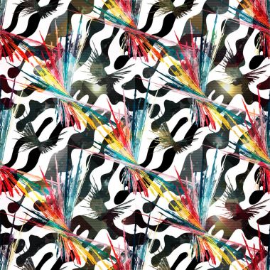 grafiti renkli soyut seamless modeli kalite vektör çizim tasarımınız için stil