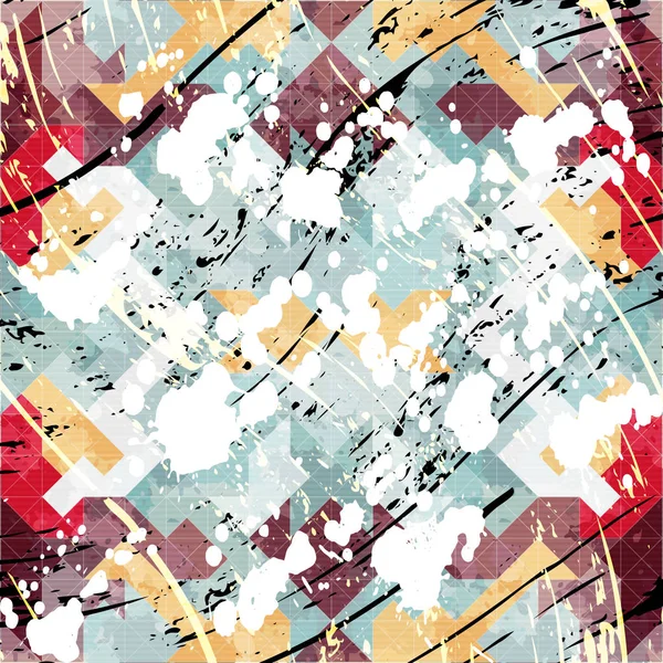 Motif de couleur abstrait dans l'illustration vectorielle de qualité de style graffiti pour votre conception — Image vectorielle