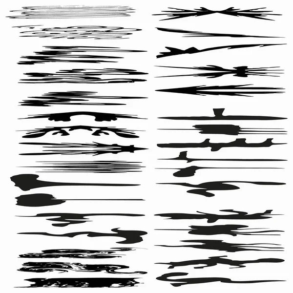 Collection de lignes d'encre pour votre illustration vectorielle design — Image vectorielle